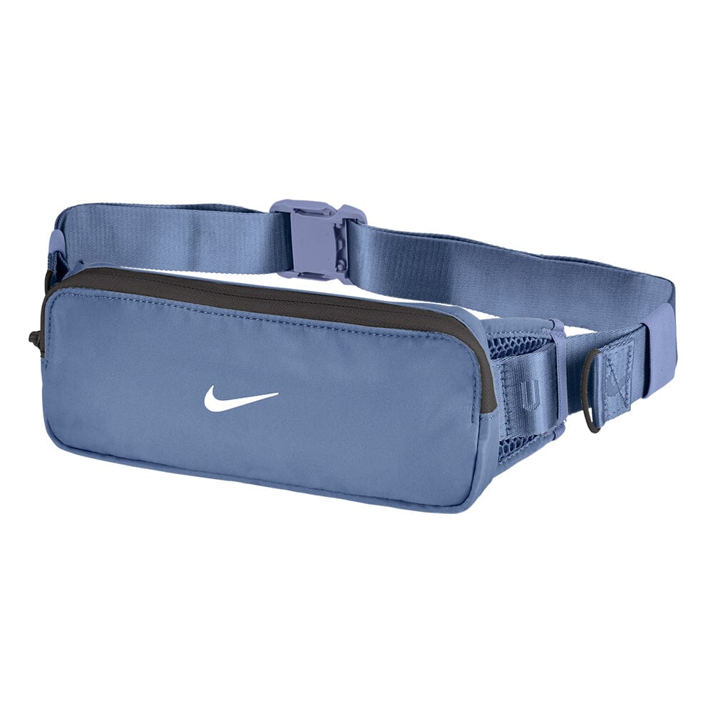 Nike Tempo Waistpack - BlackToe Running#colour_indigo-thunder-grey-white