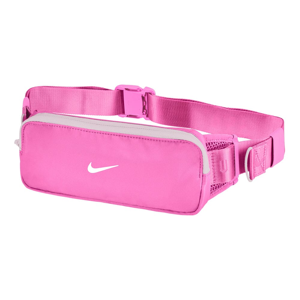 Nike Tempo Waistpack - BlackToe Running#colour_playful-pink-white