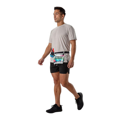 Nathan Race Number Nutrition Belt Accessories - BlackToe Running#colour_charcoal-black