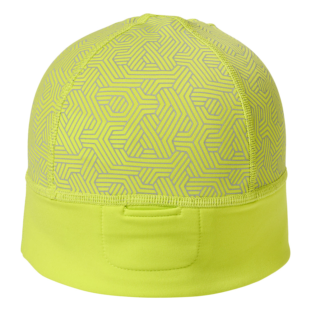 Nathan Hypernight Reflective Beanie 2 - BlackToe Running#colour_yellow