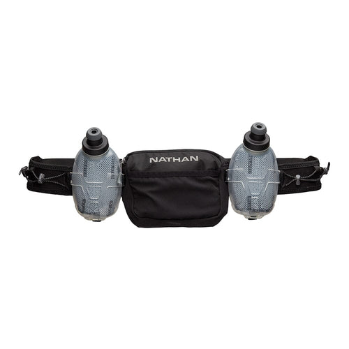 Nathan Trail Mix Plus Insulated Hydration Belt 3.0 - BlackToe Running#colour_black-reflective-silver