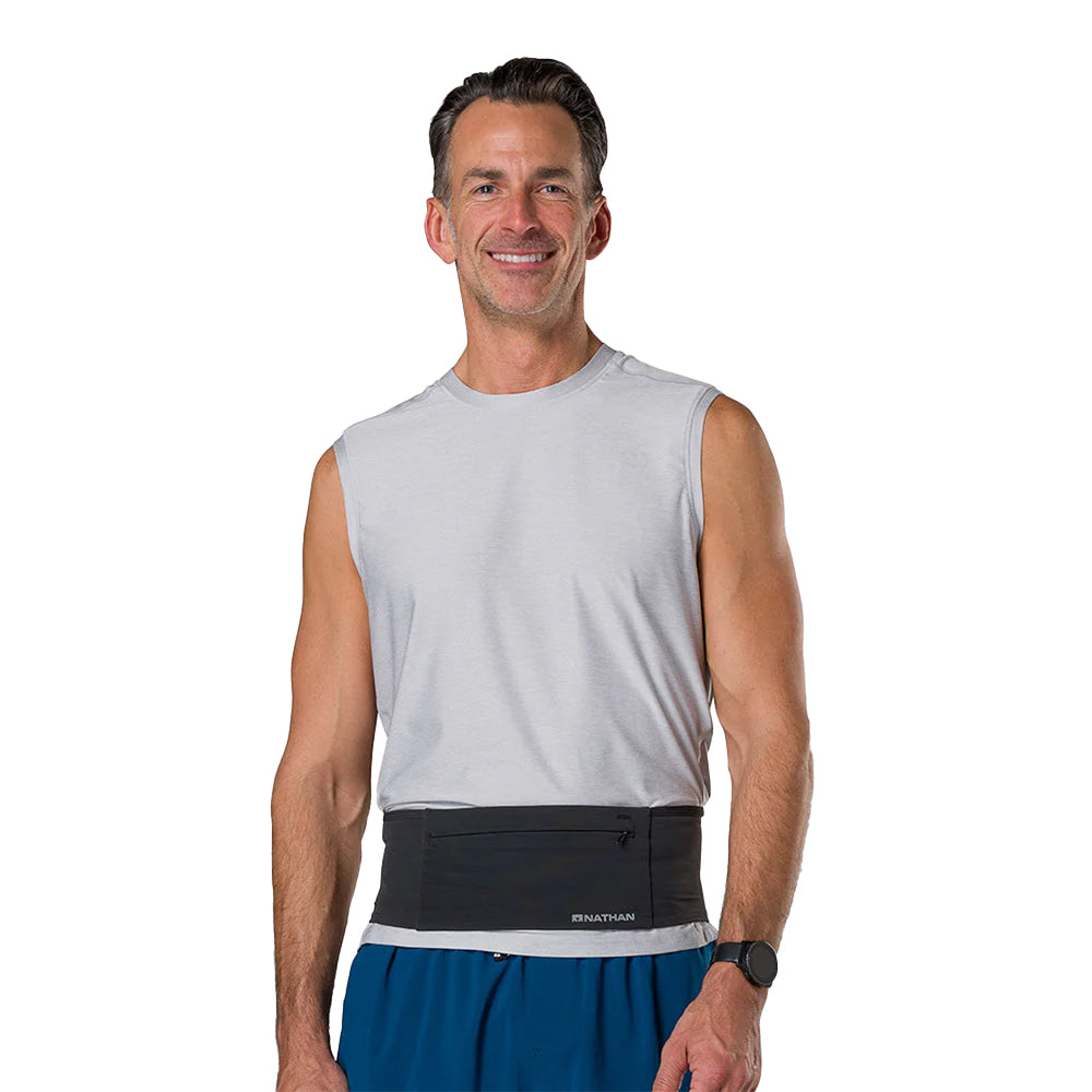 Nathan Zipster Max Belt - BlackToe Running#colour_black