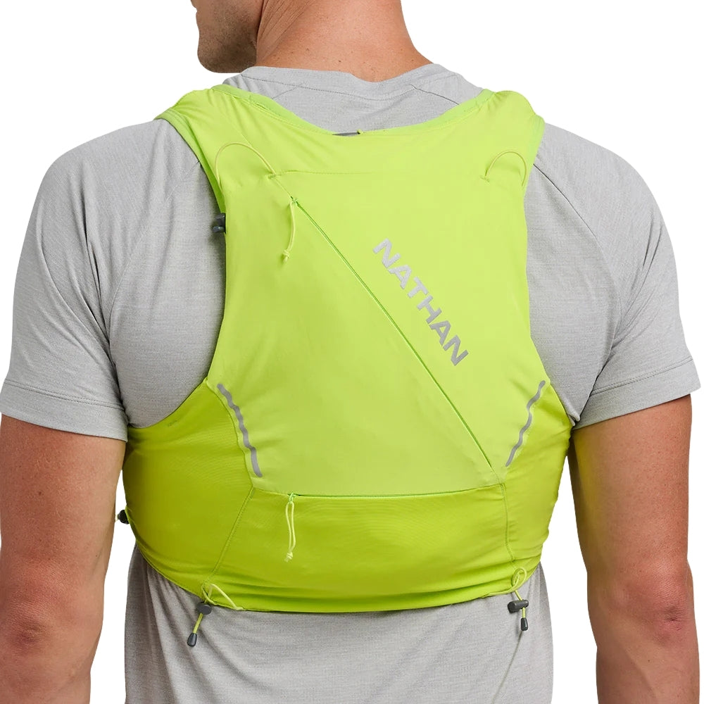 Nathan Pinnacle Pro 12 Liter Hydration Race Vest - BlackToe Running#colour_finish-lime-reflective-silver
