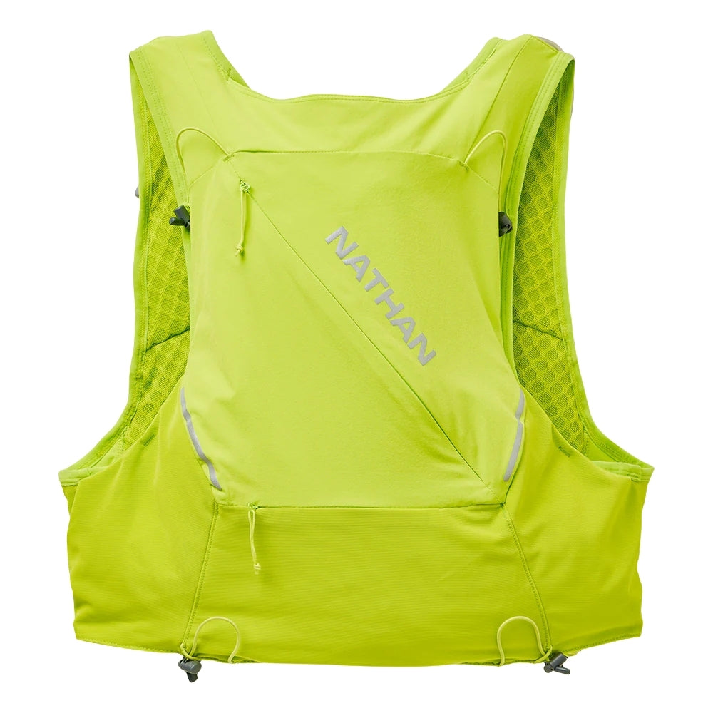 Nathan Pinnacle Pro 12 Liter Hydration Race Vest - BlackToe Running#colour_finish-lime-reflective-silver