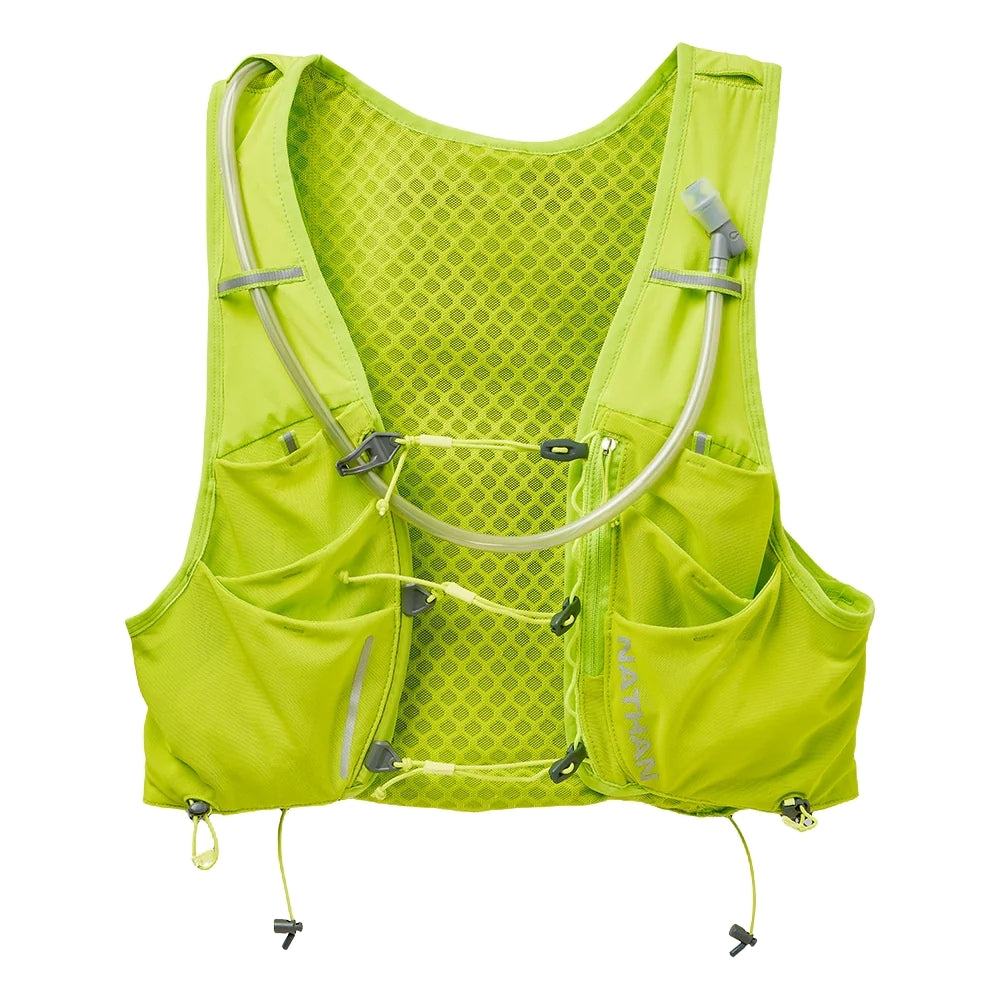 Nathan Pinnacle Pro 12 Liter Hydration Race Vest - BlackToe Running#colour_finish-lime-reflective-silver