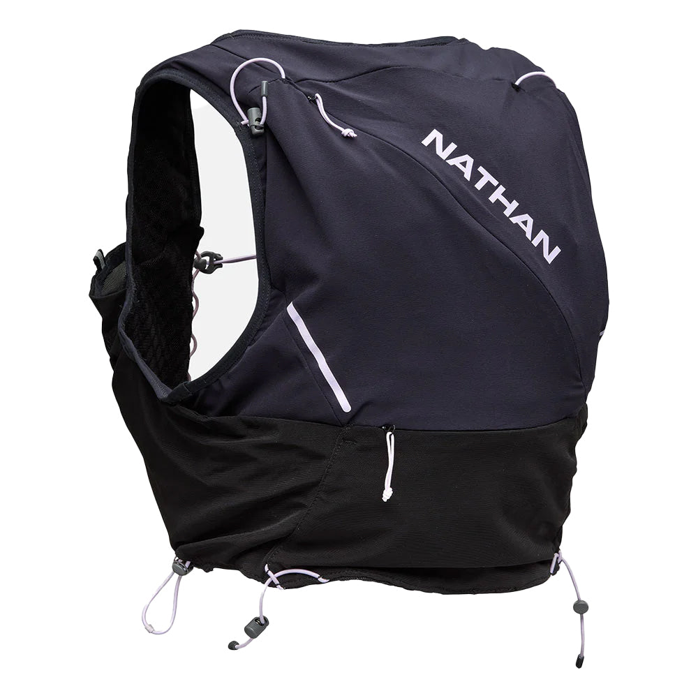 Nathan Women's Pinnacle Pro 12 Liter Hydration Race Vest - BlackToe Running#colour_black-lilac-breeze