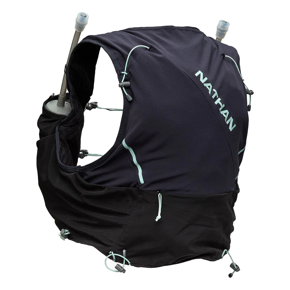 Nathan Women's Pinnacle Pro 6 Liter Hydration Race Vest - BlackToe Running#colour_black-surf-spray