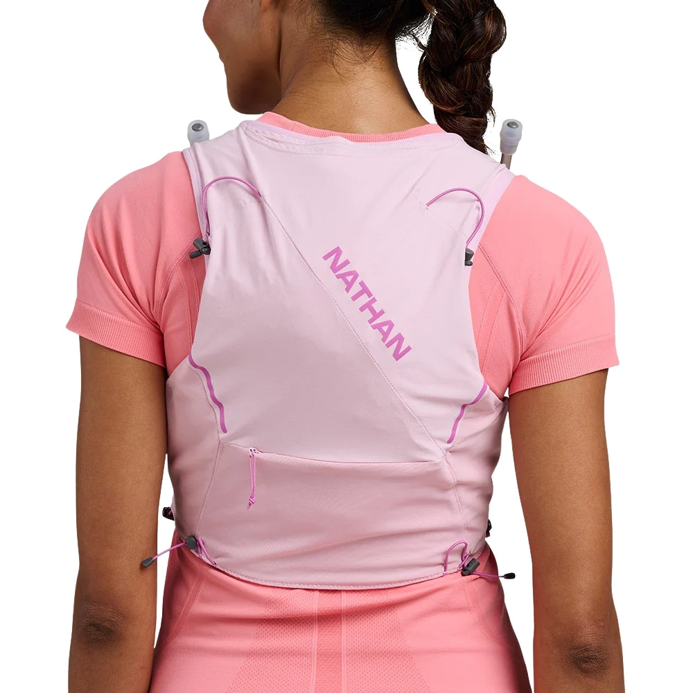 Nathan Women's Pinnacle Pro 6 Liter Hydration Race Vest - BlackToe Running#colour_light-pink-fuchsia