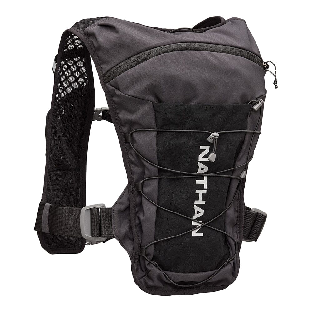 Nathan QuickStart 3.0 6 Liter Hydration Pack - BlackToe Running#colour_black-reflective-silver