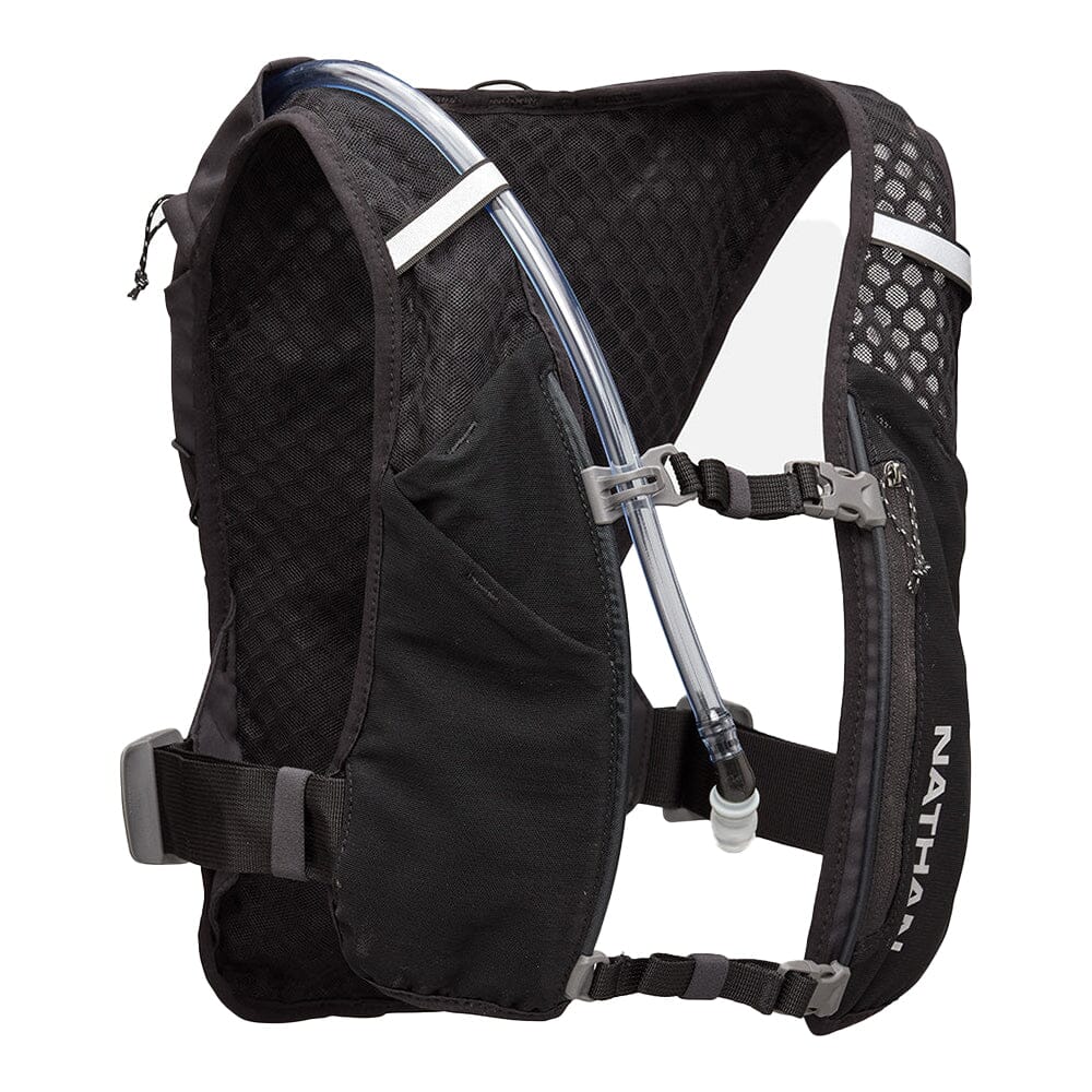 Nathan QuickStart 3.0 6 Liter Hydration Pack - BlackToe Running#colour_black-reflective-silver