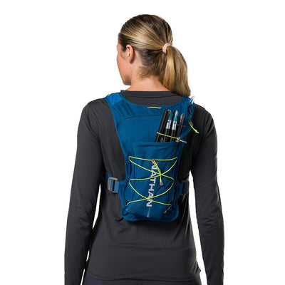 Nathan QuickStart 3.0 6 Liter Hydration Pack - BlackToe Running#colour_sailor-blue-reflective-silver