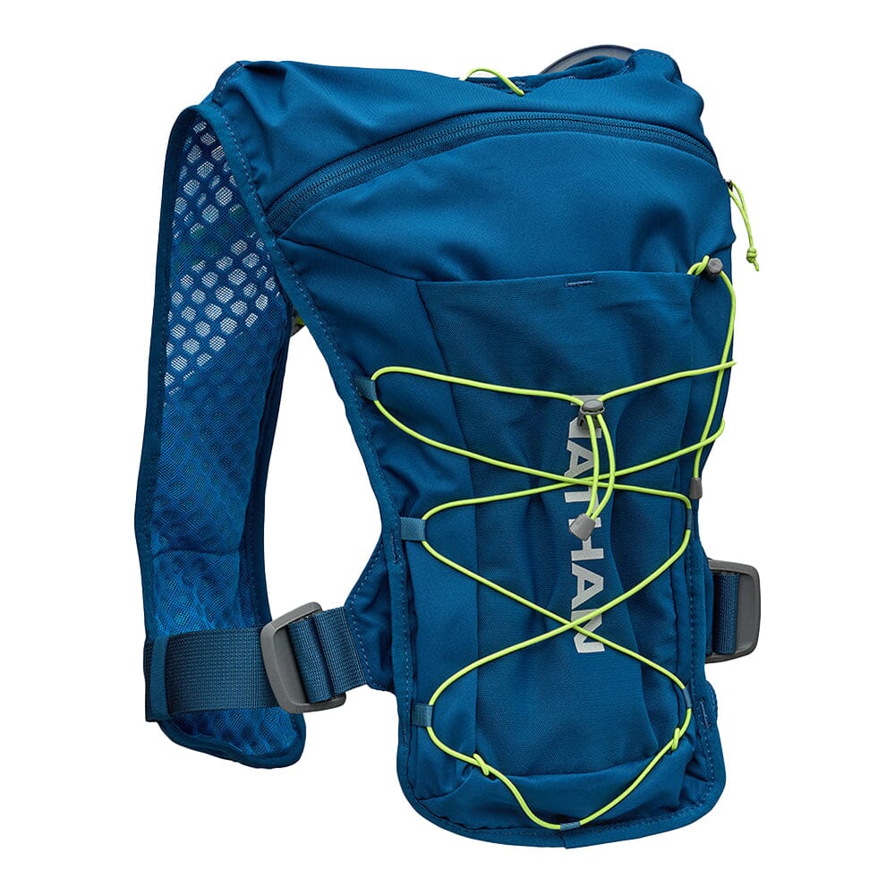 Nathan QuickStart 3.0 6 Liter Hydration Pack - BlackToe Running#colour_sailor-blue-reflective-silver