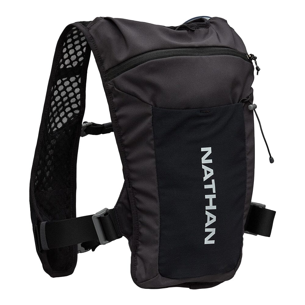Nathan QuickStart 3.0 4 Liter Hydration Pack - BlackToe Running#colour_black-reflective-silver