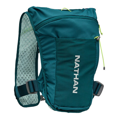 Nathan QuickStart 3.0 4 Liter Hydration Pack - BlackToe Running#colour_deep-teal-reflective-silver