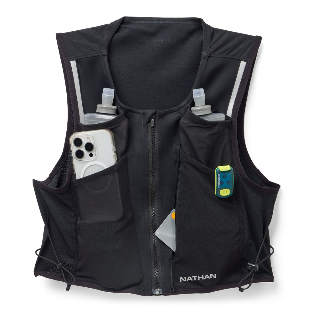 Nathan AeroZip 1 Liter Hydration Vest - BlackToe Running