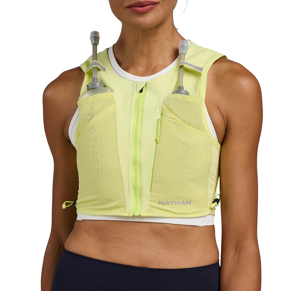 Nathan Women's AeroZip 1 Liter Hydration Vest - BlackToe Running