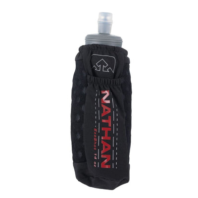 Nathan ExoShot 2.0 14oz Handheld Hydration Systems - BlackToe Running#colour_black-ribbon-red