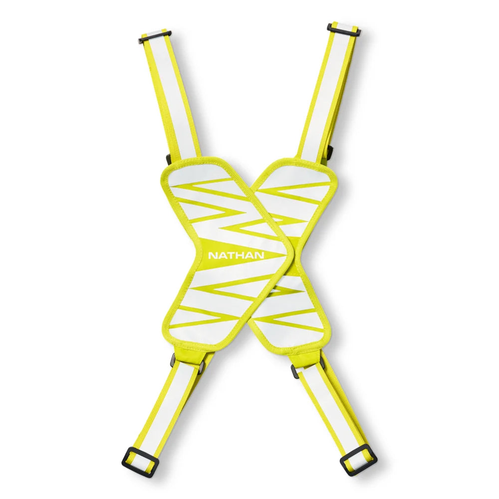Nathan HexLite Reflective Safety Vest - BlackToe Running#colour_safety-yellow