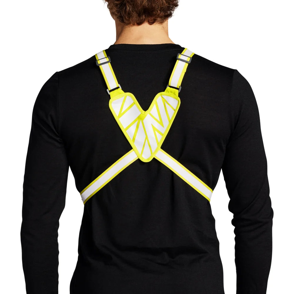 Nathan HexLite Reflective Safety Vest - BlackToe Running