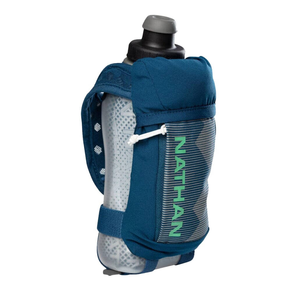 Nathan QuickSqueeze 12oz Insulated Handheld - BlackToe Running#colour_marine-blue-mint