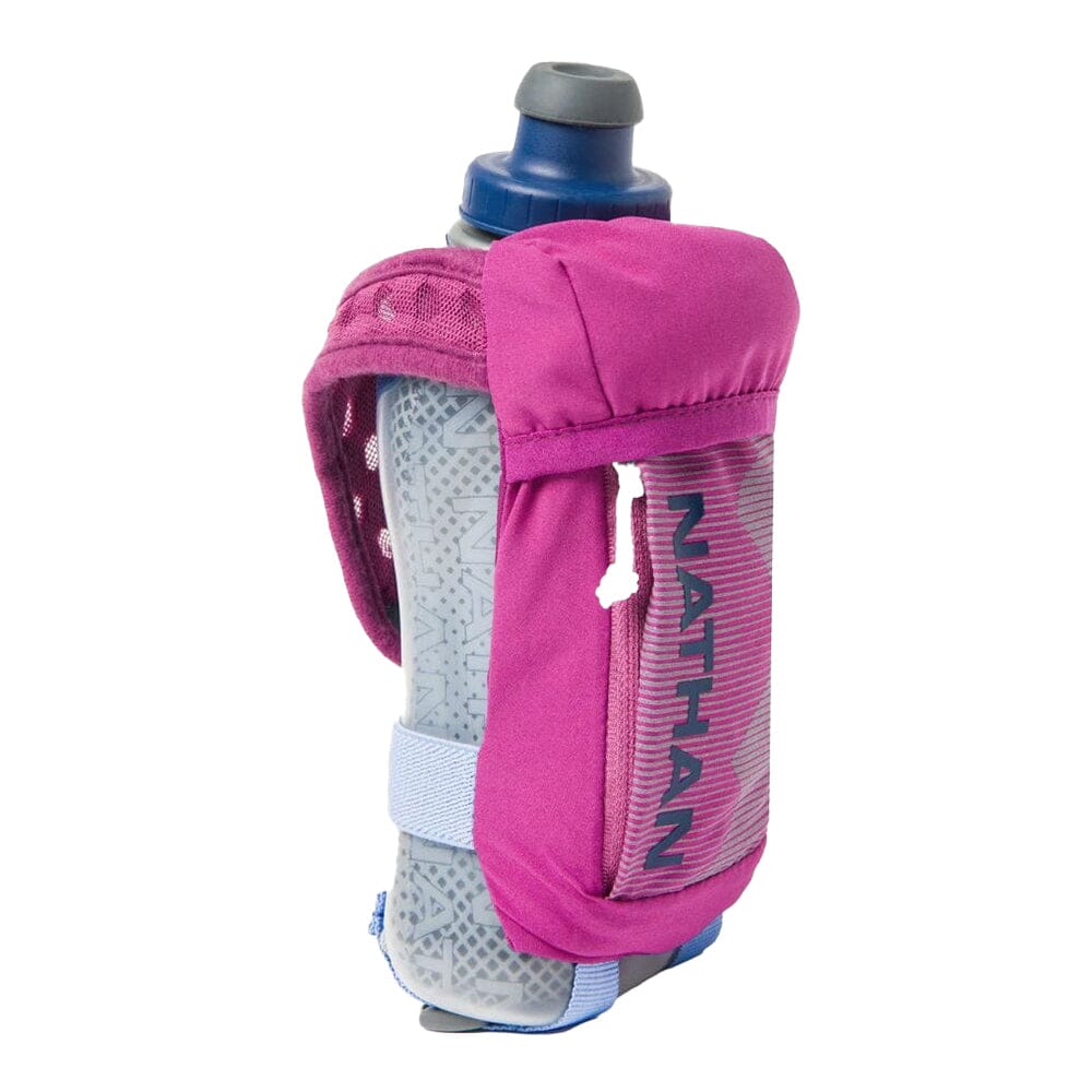 Nathan QuickSqueeze 12oz Insulated Handheld - BlackToe Running#colour_magenta-estate-blue