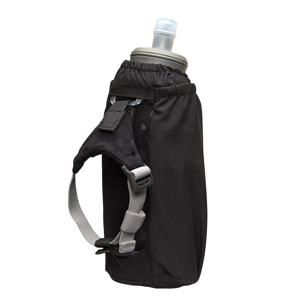 Nathan Pinnacle Soft Flask Insulated Handheld 18oz - BlackToe Running#colour_black-reflective-silver