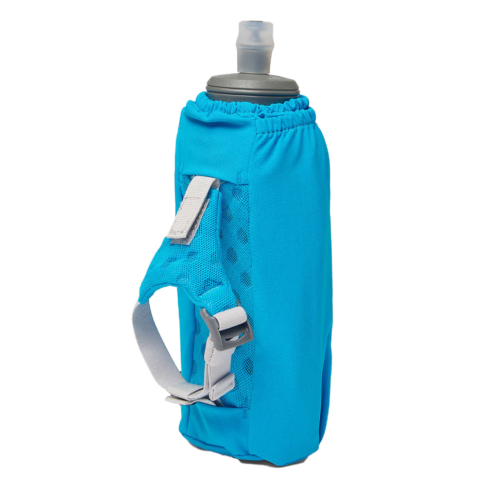 Nathan Pinnacle Soft Flask Insulated Handheld 18oz - BlackToe Running#colour_electric-blue-reflective-silver