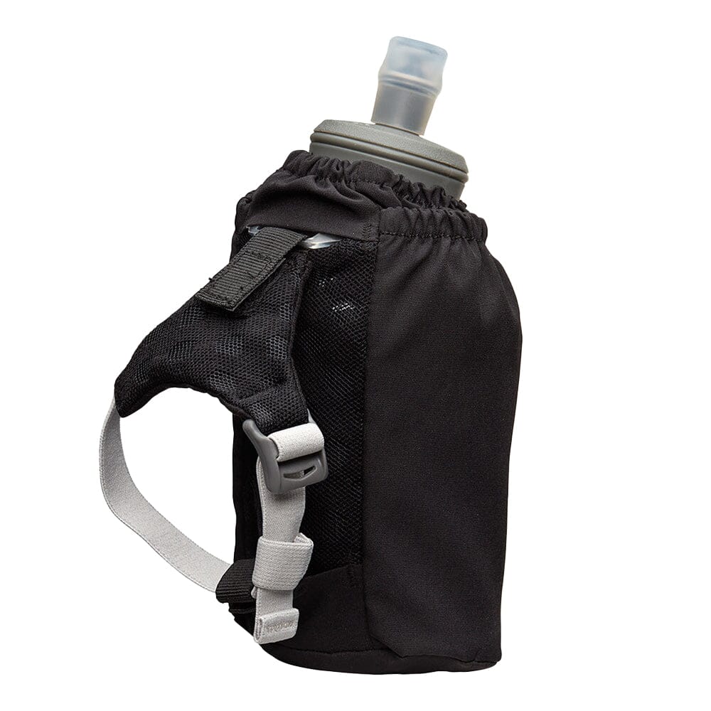 Nathan Pinnacle Soft Flask Handheld 18oz - BlackToe Running#colour_black-reflective-silver