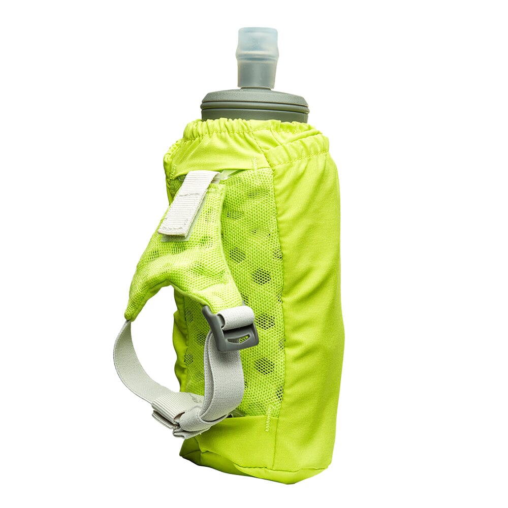 Nathan Pinnacle Soft Flask Handheld 18oz - BlackToe Running#colour_finish-lime-reflective-silver