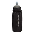 Nathan Pinnacle Soft Flask Handheld 14oz - BlackToe Running#colour_black-reflective-silver
