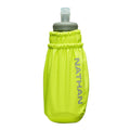 Nathan Pinnacle Soft Flask Handheld 14oz - BlackToe Running#colour_finish-lime-reflective-silver
