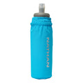 Nathan Pinnacle Soft Flask Handheld 14oz - BlackToe Running#colour_electric-blue-reflective-silver