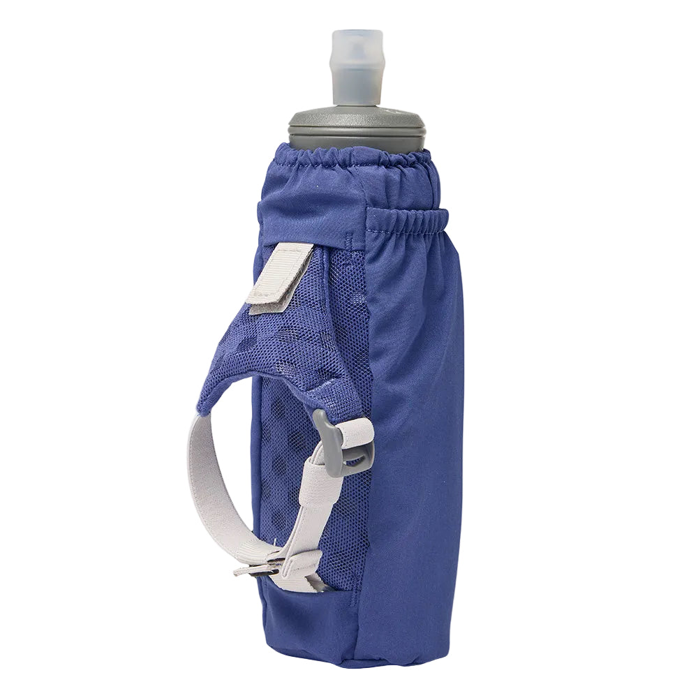 Nathan Pinnacle Soft Flask Handheld 14oz - BlackToe Running#colour_indigo-reflective-silver
