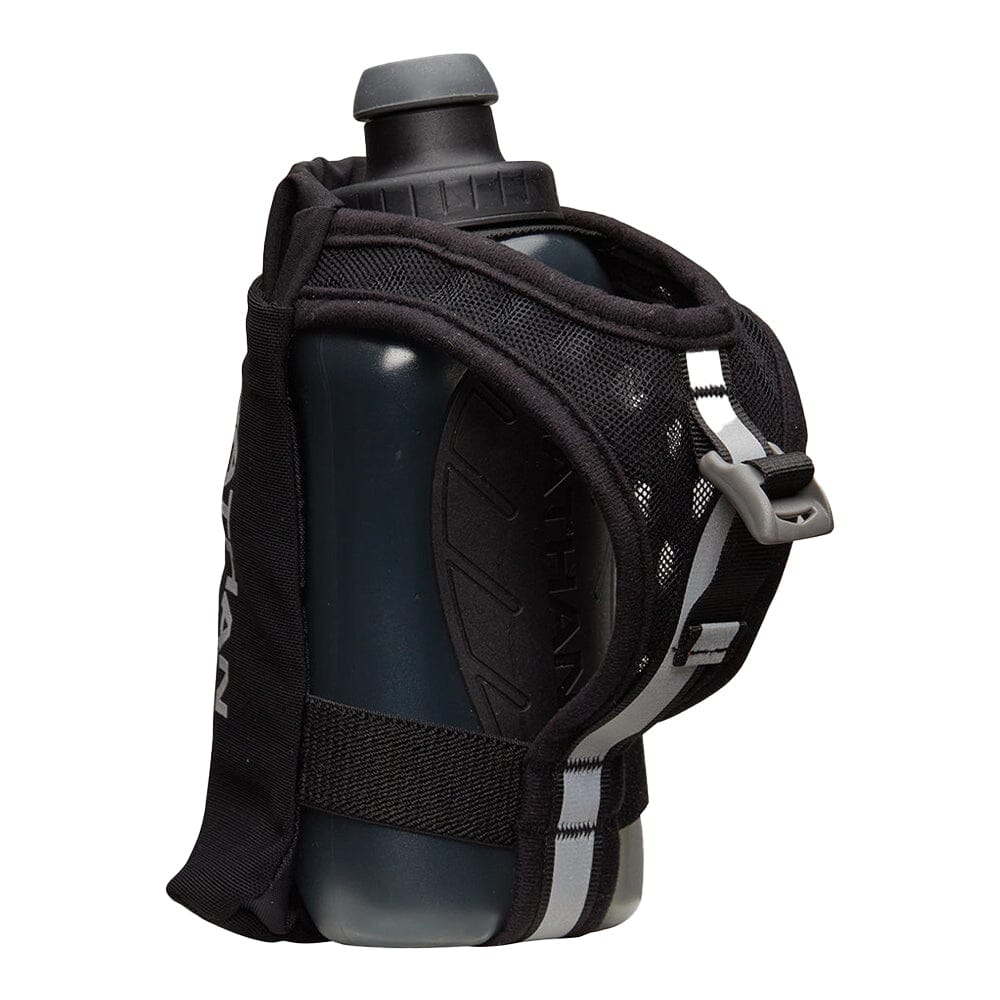 Nathan SpeedDraw 2 Flask 12oz - BlackToe Running#colour_black-reflective-silver