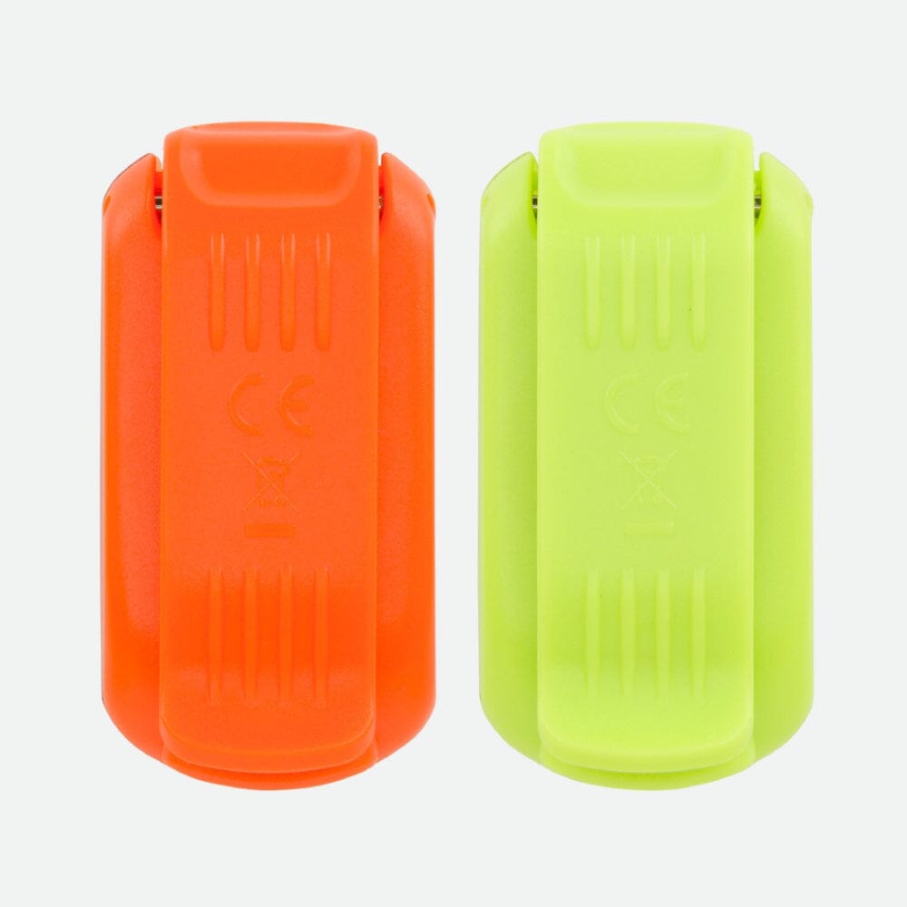 Nathan Strobelight LED Safety Light Clip - 2 Pack - BlackToe Running#colour_ribbon-red-safety-yellow