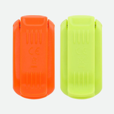 Nathan Strobelight LED Safety Light Clip - 2 Pack - BlackToe Running#colour_ribbon-red-safety-yellow