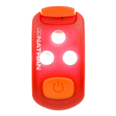 Nathan Strobelight LED Safety Light Clip Visibility - BlackToe Running#colour_ribbon-red