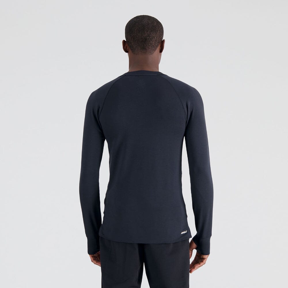 New Balance Men's Q Speed 1NTRO Long Sleeve - BlackToe Running#colour_black