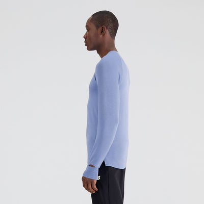 New Balance Men's Q Speed 1NTRO Long Sleeve - BlackToe Running#colour_mercury-blue