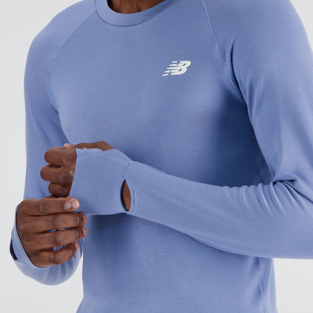 New Balance Men's Q Speed 1NTRO Long Sleeve - BlackToe Running
