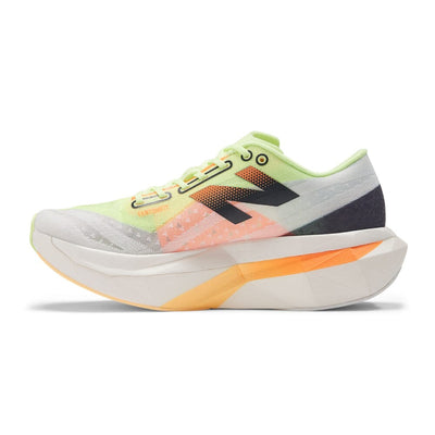 New Balance Women's FuelCell SuperComp Elite v4 - BlackToe Running#colour_white-bleached-lime-glo-hot-mango