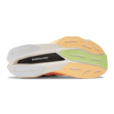 New Balance Women's FuelCell SuperComp Elite v4 - BlackToe Running#colour_white-bleached-lime-glo-hot-mango
