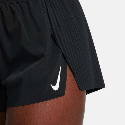 Nike Women's AeroSwift Dri-FIT ADV Mid-Rise Brief-Lined Running Shorts - BlackToe Running - #colour_black