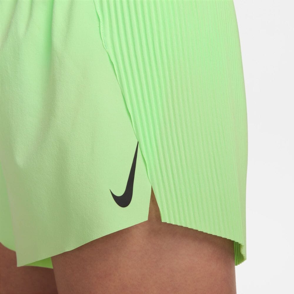 Nike Women's AeroSwift Dri-FIT ADV Mid-Rise Brief-Lined Running Shorts - BlackToe Running - #colour_vapor-green