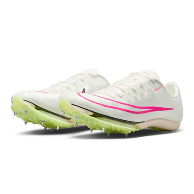 Nike Unisex Air Zoom Maxfly Spikes - BlackToe Running#colour_sail-fierce-pink-lemon-twist