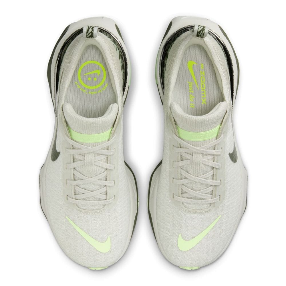Nike Women's Invincible 3 Premium - BlackToe Running#colour_light-bone-cargo-khaki-barely-volt-volt