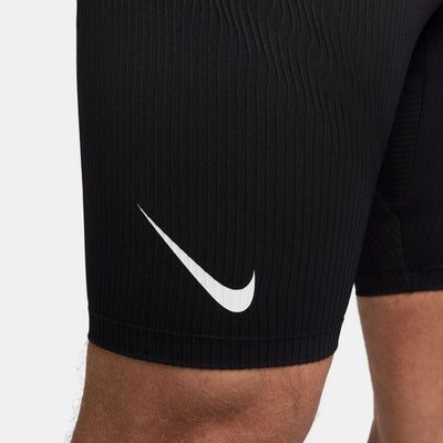 Nike Men's AeroSwift Dri-FIT ADV Running 1/2-Length Tights- BlackToe Running - #colour_black-summit-white
