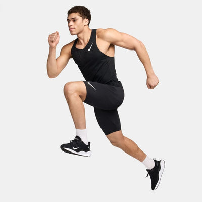 Nike Men's AeroSwift Dri-FIT ADV Running 1/2-Length Tights- BlackToe Running - #colour_black-summit-white