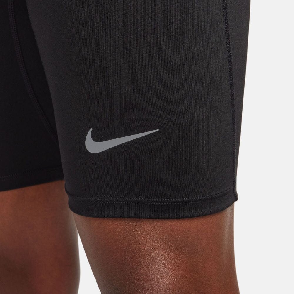 Nike Men's Fast Dri-FIT Brief-Lined Running 1/2-Length Tights- BlackToe Running - #colour_black-reflective-silver