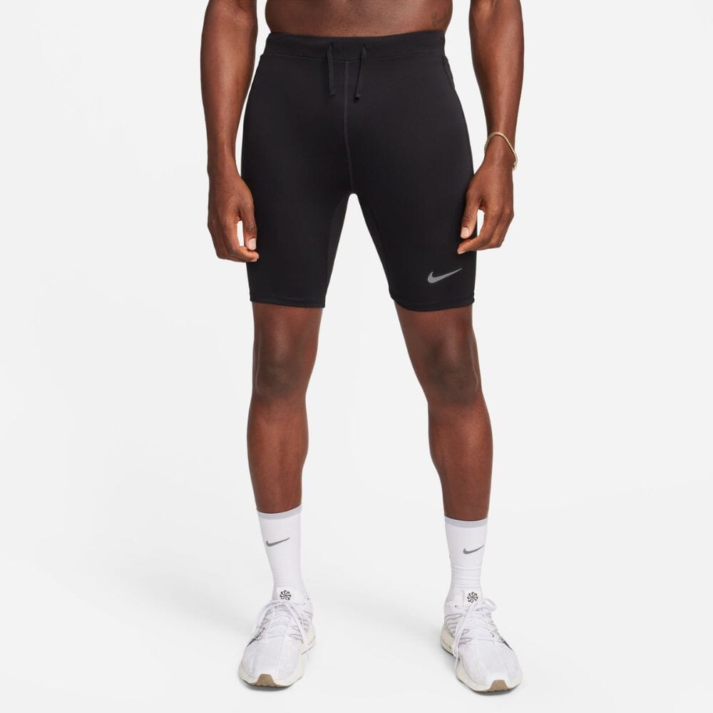 Nike Men's Fast Dri-FIT Brief-Lined Running 1/2-Length Tights- BlackToe Running - 